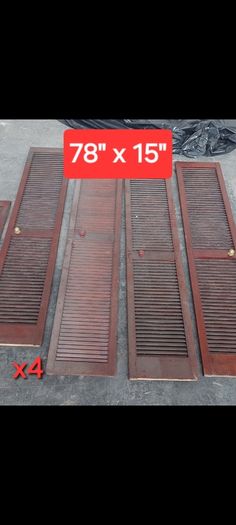 louvered cabinet doors