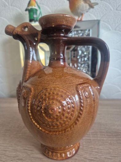 Vintage Bulgarian Troyan Ceramic Pitcher / Jug (1980s)