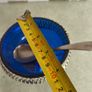 Vintage  Silver Plated Jam/Sugar Holder Blue Dish w/Spoon Image 4