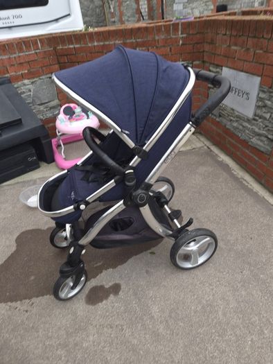 Egg pram 3-piece set in navy