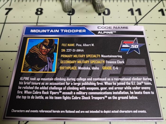 GI JOE 50th Anniversary Alpine