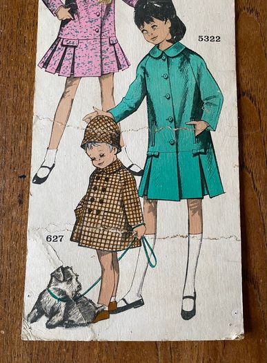 Vintage Shop Ad. Maudella Dressmaking Patterns Advertisement Showcard