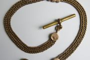 Victorian  Gold Filled Pocket Watch Chain length 13"