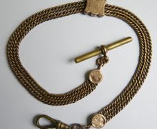 Victorian  Gold Filled Pocket Watch Chain length 13"