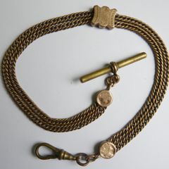 Victorian  Gold Filled Pocket Watch Chain length 13"