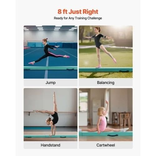 Adjustable Gymnastics Bar with Rings for Kids