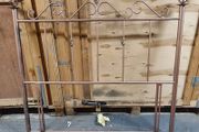 Metal Bed Headboard with Wrought Iron Details