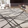 Area Rugs Living Room Rugs Bedroom Rug Modern Short Pile Rugs Artistic Bohemian Rugs Abstract Geometric Straight Line Pattern Carpets Non-slip Large Rug MULTIPLE COLOURS AVAILABLE (FREE POSTAGE) Image 3
