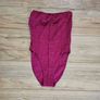 Asos Design Red Strapless Swimsuit Image 3