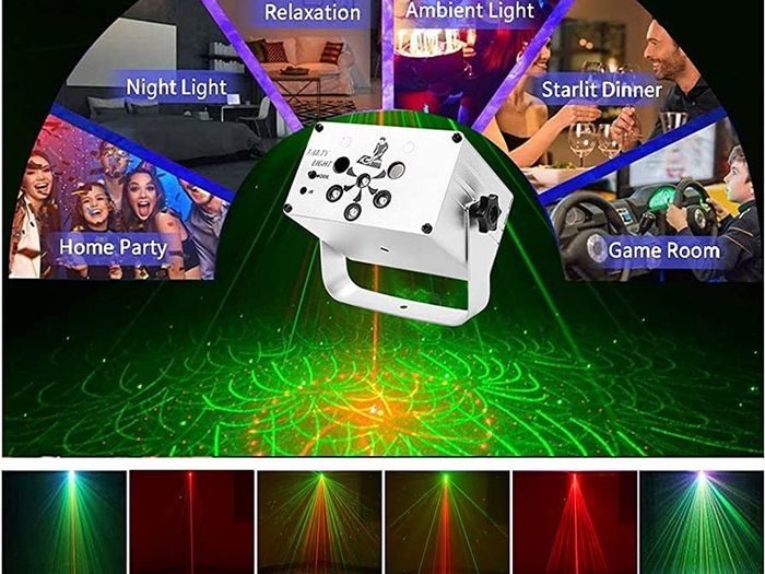 Dj Disco Lights, USB Party Stage Lights, 120 LED Patterns Sound Activated and Strobe Effects with Remote Control for kids Birthday, Family Gathering, Karaoke, Christmas (FREE SHIPPING)