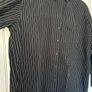 Black and White pinstriped Divided by H&M Collared Shirt Image 4