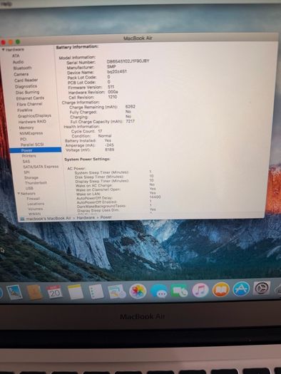 macbook air 2015 i5