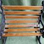 Vintage Doll Furniture Cast Iron Rocker Bench Image 6