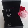 New silver pendant with real diamonds Image 3