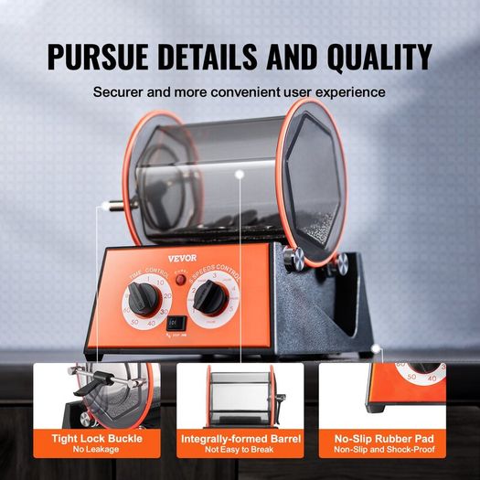 Polishing Drum Jewelery Polishing Machine 5 kg Rotary Tumbler
