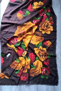 Vintage YVES saint laurent  floral scarf