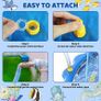 Splash Pad, Sprinkler & Splash Play Mat for Toddlers, Inflatable Outdoor Party Sprinkler Pad Wading Pool with 5 Patches for Kids (FREE POSTAGE) Image 4