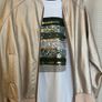 Kyla Light Gold Italian Leatherette Bomber Jacket Image 8