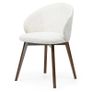 Aura Upholstered Dining Armchair Cremona Fabric & Custom Legs Image 3