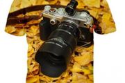T-shirt XLarge 3D Camera Yellow Olympus PEN-F Print