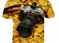 main image for ad T-shirt XLarge 3D Camera Yellow Olympus PEN-F Print