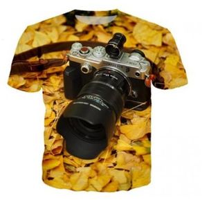 T-shirt XLarge 3D Camera Yellow Olympus PEN-F Print