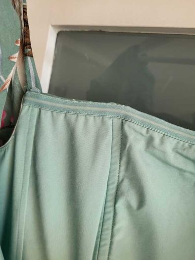 FOREVER UNIQUE green birds wide leg bardot jumpsuit Sz 12 - Rrp 249 (New)