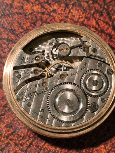 (10K Gold Filled) 1918 Hampden McKinley Pocket Watch - Parts / Repair