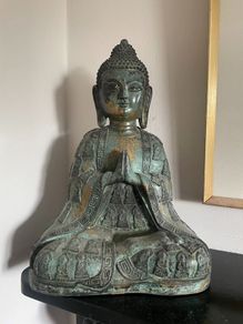 Chinese bronze Buddha heavy very beautiful gold