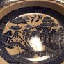 Antique Semi Porcelian Willow Pattern Serving Bowls x2 Image 6