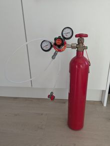 2kg CO2 Cylinder with Regulator Type 30 With Dual Gauge