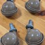 4 Vintage castor wheels MidCentury Image 3
