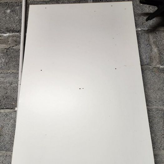 White chipboard panel 8ft by 2ft