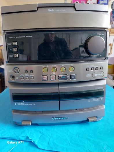 PIONEER Stereo CD Cassette DECK Receiver, Model XR-P470C, 3 CD, Dual Tape and Radio and AUX in very good cosmetic condition