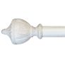 2.9m white & gold curtain pole 28mm Image 4