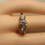 18kt Vermeil Moissanite Trinity Ring Image 10