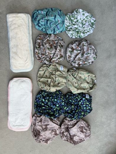 Bayrli Pocket Cloth Nappies 10 Nappies 15 Inserts