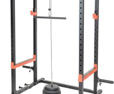 Power Cage Squat Rack Upgrade Attachments, Dip Bar, Plate Bar Holder, Belt Squat, J Hook, Lat, Adapter, U Ring, Pull Up Bar, Landmine, Captain's Chair, Tricep Rope For Home Gym