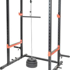 Power Cage Squat Rack Upgrade Attachments, Dip Bar, Plate Bar Holder, Belt Squat, J Hook, Lat, Adapter, U Ring, Pull Up Bar, Landmine, Captain's Chair, Tricep Rope For Home Gym