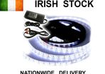 5m Smd 5630 Cool White 300 Led Strip + POWER SUPPLY - 2x BRIGHTER Than 5050 Led Strips