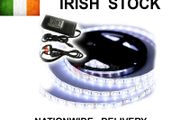 5m Smd 5630 Cool White 300 Led Strip + POWER SUPPLY - 2x BRIGHTER Than 5050 Led Strips