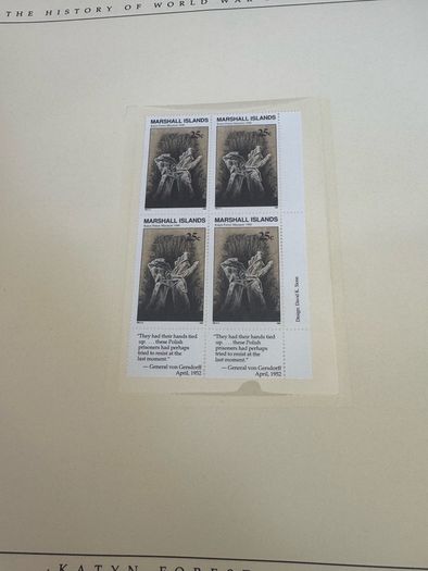 The History of World War II in post stamps