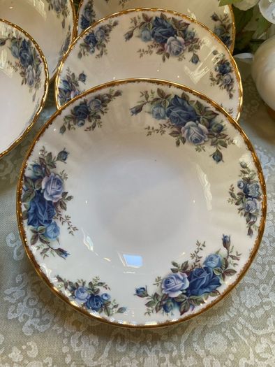 Vintage Royal Albert " Moonlight Rose " cereal/soup bowls