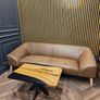 Modern style Natural Scandinavian Leather sofa Image 2