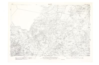 Large Ballybrit A1 Black and White Landscape Ordnance Survey Map - Galway Sheet 82 - Scale 6 Inches to One Mile (1:10,560) - Revision of 1945-46