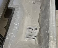 L Shaped Bath and 2 Towel Warmers