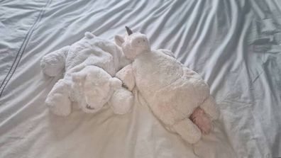 2 covered hot water bottles m&s