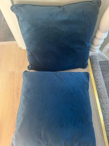 Teal cushions