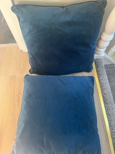 Teal cushions