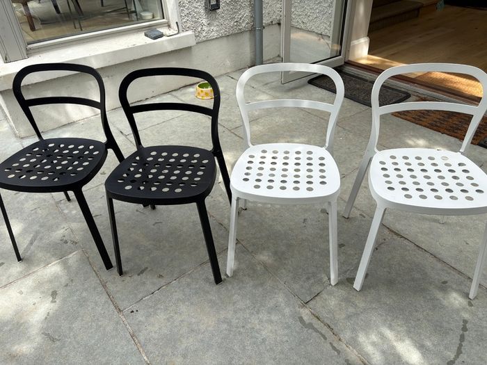 Metal chairs